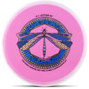 Latitude 64 Zero Medium Moonshine Orbit Pure putt & approach disc, Kristin Latt 2026 Team Series Pure stamp, pink disc with white and light pink rim