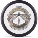 Latitude 64 Zero Medium Moonshine Orbit Pure putt & approach disc, Kristin Latt 2026 Team Series Pure stamp, white disc with black rim