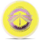 Latitude 64 Zero Medium Moonshine Orbit Pure putt & approach disc, Kristin Latt 2026 Team Series Pure stamp, yellow disc with white and light yellow rim