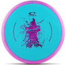 Latitude 64 Zero Medium Orbit Peak putt & approach disc, Isaac Robinson 2025 Team Series stamp, turquoise disc with pink rim