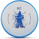 Latitude 64 Zero Medium Orbit Peak putt & approach disc, Isaac Robinson 2025 Team Series stamp, white disc with blue rim