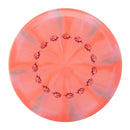 Mint Discs Swirl Apex Phoenix driver disc, Ring Of Pigs Single Foil stamp, light orange and light pink disc