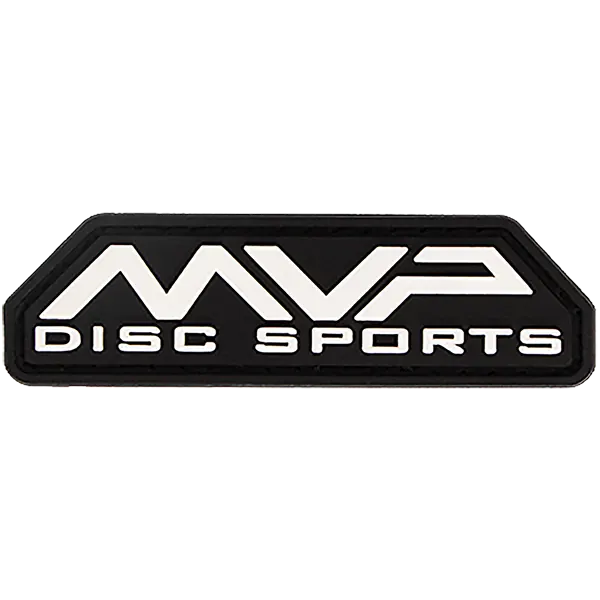 MVP Bar Logo Hook and Loop PVC Patch for disc golf bags, hats, and ZÜCA MOLLE panels.

