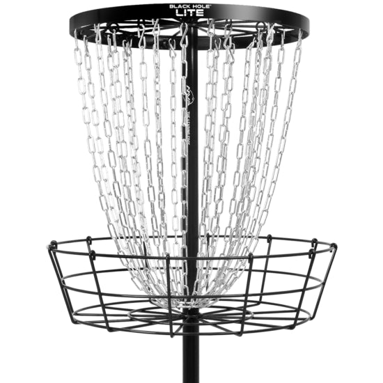 MVP Black Hole Lite Disc Golf Basket w/ Transit Carry Case