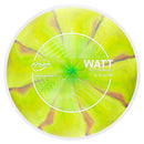 MVP Cosmic Neutron Watt putt & approach disc, yellow and orange disc with white rim