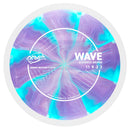 MVP Cosmic Neutron Wave driver disc, purple and light blue disc with white rim