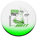 MVP Eclipse Electron Watt putt & approach disc, Special Edition Prototype stamp, white disc with white rim