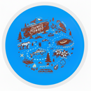 MVP Fission James Conrad Trail driver disc, James Conrad 2026 Team Series stamp, blue disc with white rim