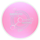 MVP Fission Servo fairway driver disc, pink disc with white rim