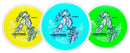 MVP Neutron Control driver disc, Get in the Robot stamp, light blue disc with white rim