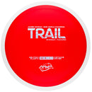 MVP Neutron James Conrad Trail driver disc, red disc with white rim
