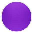 MVP Neutron Reactor midrange disc, Blank (no top stamp) stamp, purple disc with white rim