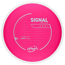 MVP Neutron Signal fairway driver disc, pink disc with white rim