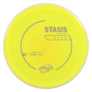 MVP Neutron Stasis putt & approach disc, yellow disc with white rim