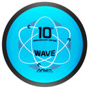 MVP Neutron Wave driver disc, GYROpalooza 2025 "Neutron Wave 10 Year Anniversary" stamp, blue disc