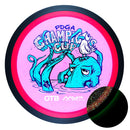 MVP Particle Glow Proton Wave driver disc, 2025 Champions Cup "Frank" stamp, pink disc