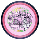 MVP Proton James Conrad Trail driver disc, James Conrad 2025 Team Series Halloween Edition "Tales of Terror" stamp, pink disc