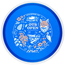 MVP Proton Reactor midrange disc, 2026 OTB Open "Wildlife" stamp, blue disc with white rim