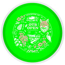MVP Proton Reactor midrange disc, 2026 OTB Open "Wildlife" stamp, green disc with white rim