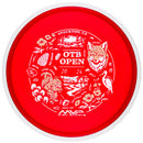 MVP Proton Reactor midrange disc, 2026 OTB Open "Wildlife" stamp, red disc with white rim