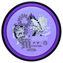 MVP Proton Resistor fairway driver disc, Eagle McMahon Synergy Series "Harmony Through Opposition" stamp, purple disc