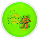 MVP Proton Tesla driver disc, 2026 OTB Open "Bubbly" stamp, green disc with white rim