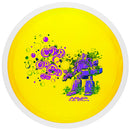 MVP Proton Tesla driver disc, 2026 OTB Open "Bubbly" stamp, yellow disc with white rim