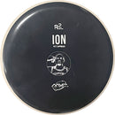 MVP R2 Neutron Anode putt & approach disc, PDGA Rodman Mini Stamp stamp, black disc