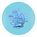 Prodigy 100 F9 fairway driver disc, light blue disc