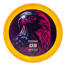 Prodigy 200 D3 driver disc, Retroflight Series stamp, orange disc