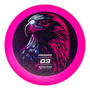 Prodigy 200 D3 driver disc, Retroflight Series stamp, pink disc