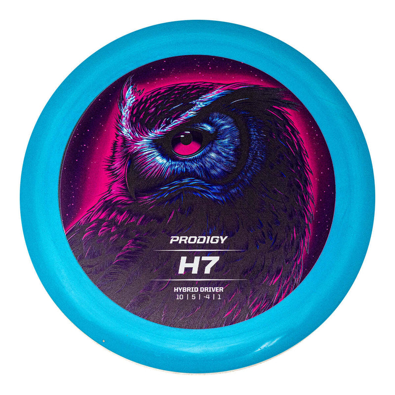 Prodigy 200 H7 driver disc, Retroflight Series stamp, blue disc