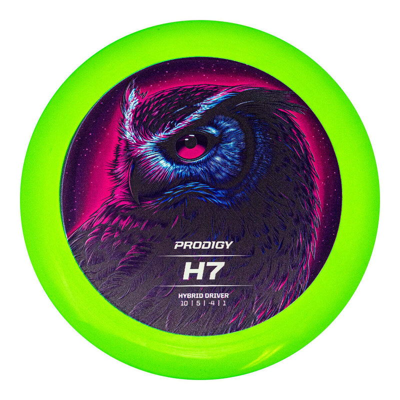 Prodigy 200 H7 driver disc, Retroflight Series stamp, green disc