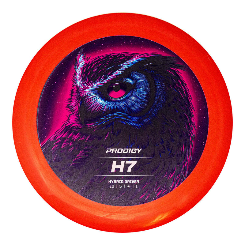 Prodigy 200 H7 driver disc, Retroflight Series stamp, red disc