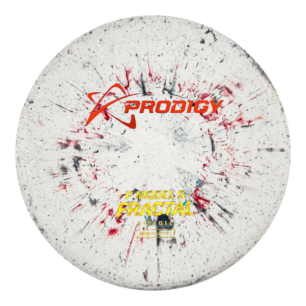 Prodigy 300 Fractal P Model S putt & approach disc, red and black disc