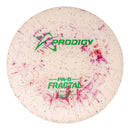 Prodigy 300 Soft Fractal PA-5 putt & approach disc, pink and red disc