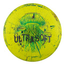 Prodigy 300 Ultra Soft Fractal A5 putt & approach disc, Twilight Tide stamp, green yellow disc