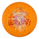 Prodigy 300 Ultra Soft Fractal A5 putt & approach disc, Twilight Tide stamp, orange disc