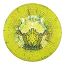 Prodigy 300 Ultra Soft Fractal P Model S putt & approach disc, Sheep's Clothing stamp, green yellow disc