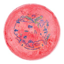 Prodigy 400 Fractal A5 putt & approach disc, Sea To Shining Sea stamp, light red and multi color disc
