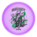 Prodigy 400 Glow A2 putt & approach disc, Revenant stamp, purple disc