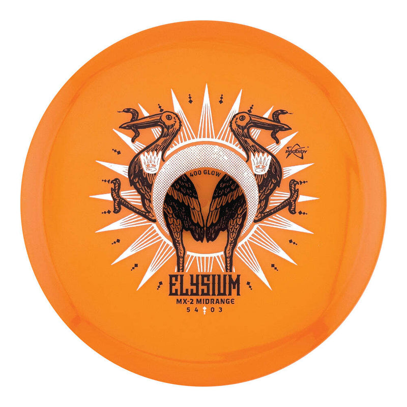 Prodigy 400 Glow MX-2 midrange disc, Elysium stamp, orange disc