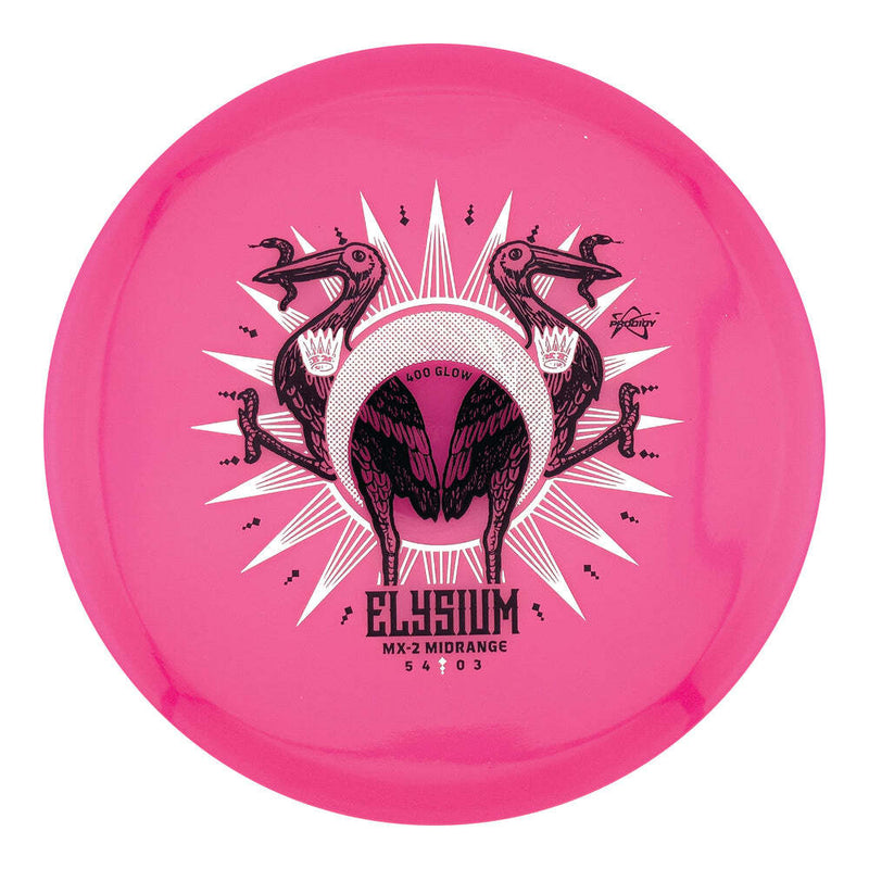 Prodigy 400 Glow MX-2 midrange disc, Elysium stamp, pink disc