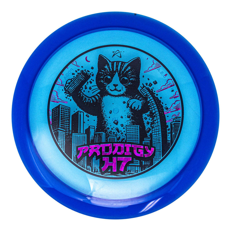 Prodigy 400 H7 driver disc, Kittyzilla stamp, blue disc