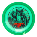 Prodigy 400 H7 driver disc, Kittyzilla stamp, green disc