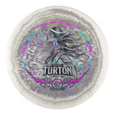 Prodigy 400 Spectrum Ultra Soft A3 putt & approach disc, Rachel Turton 2025 Signature Series stamp, gray and white disc