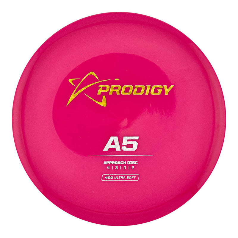 Prodigy 400 Ultra Soft A5 putt & approach disc, dark pink disc