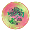 Prodigy 500 Spectrum A3 putt & approach disc, Brandon Brown 2026 Signature Series stamp, pink and light green disc