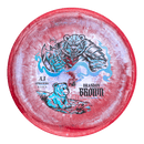 Prodigy 500 Spectrum A3 putt & approach disc, Brandon Brown 2026 Signature Series stamp, red and light blue disc