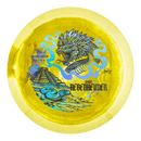 Prodigy 500 Spectrum D1 driver disc, Jake Hebenheimer 2026 Signature Series stamp, dark yellow and yellow disc